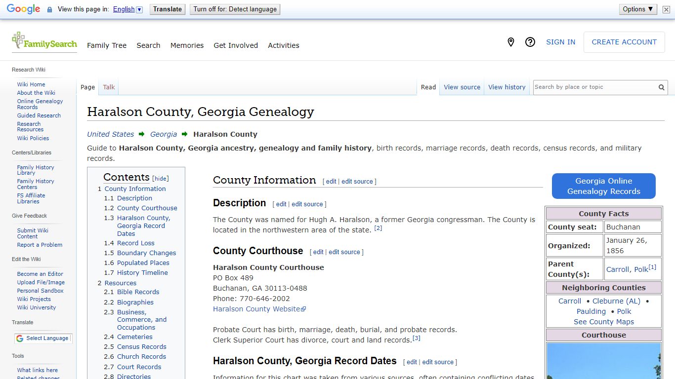 Haralson County, Georgia Genealogy • FamilySearch